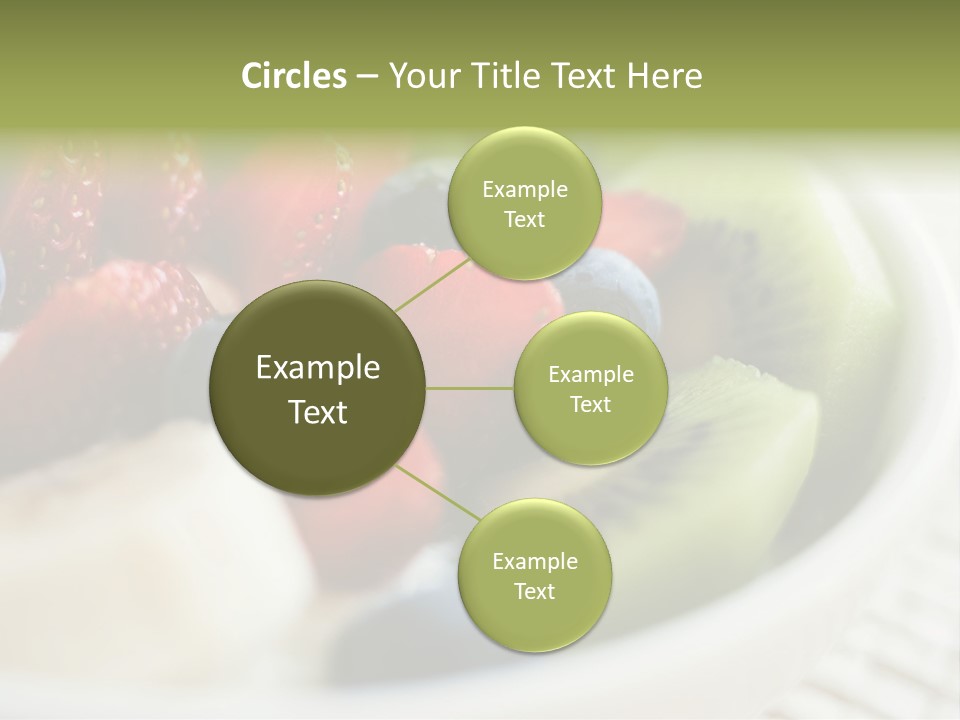 Colorful Slim Dessert PowerPoint Template