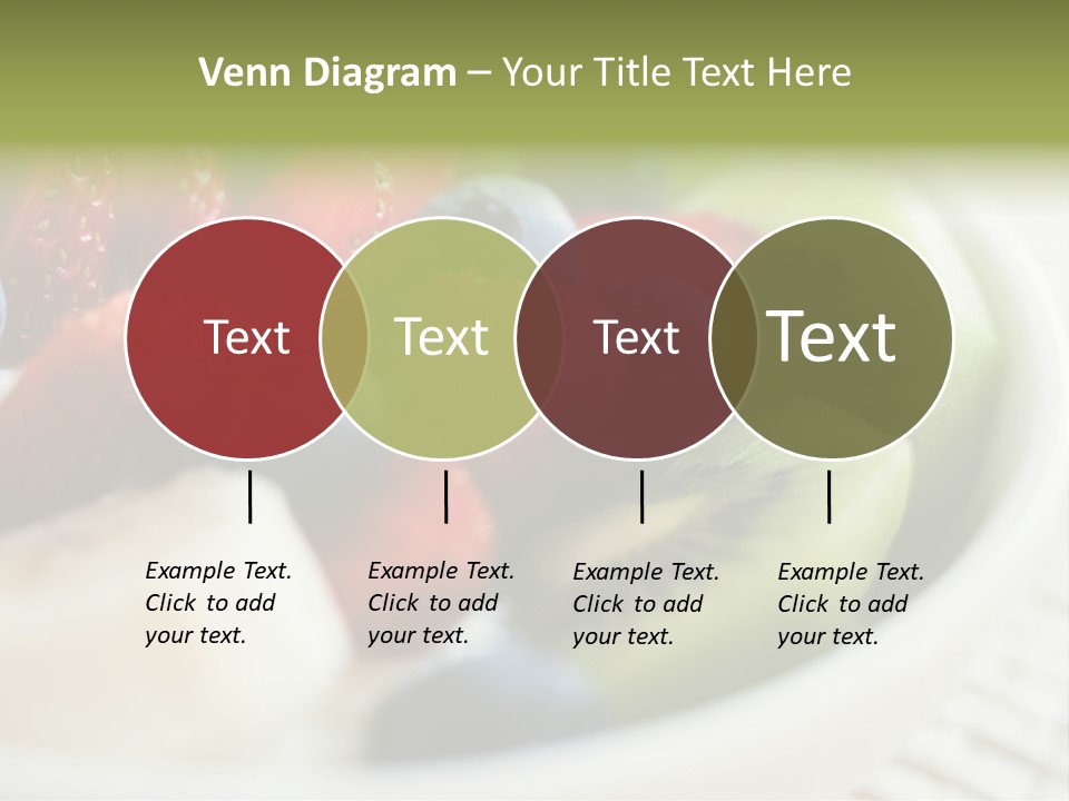 Colorful Slim Dessert PowerPoint Template