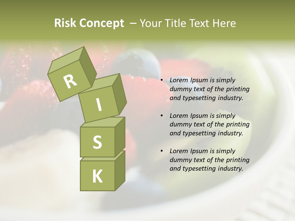 Colorful Slim Dessert PowerPoint Template