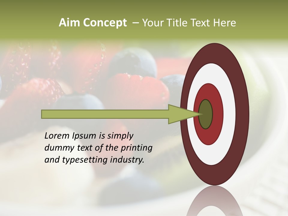 Colorful Slim Dessert PowerPoint Template