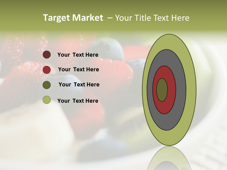 Colorful Slim Dessert PowerPoint Template