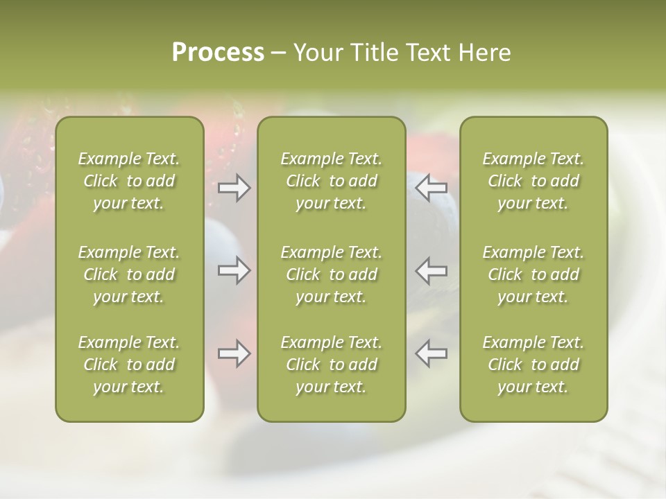 Colorful Slim Dessert PowerPoint Template