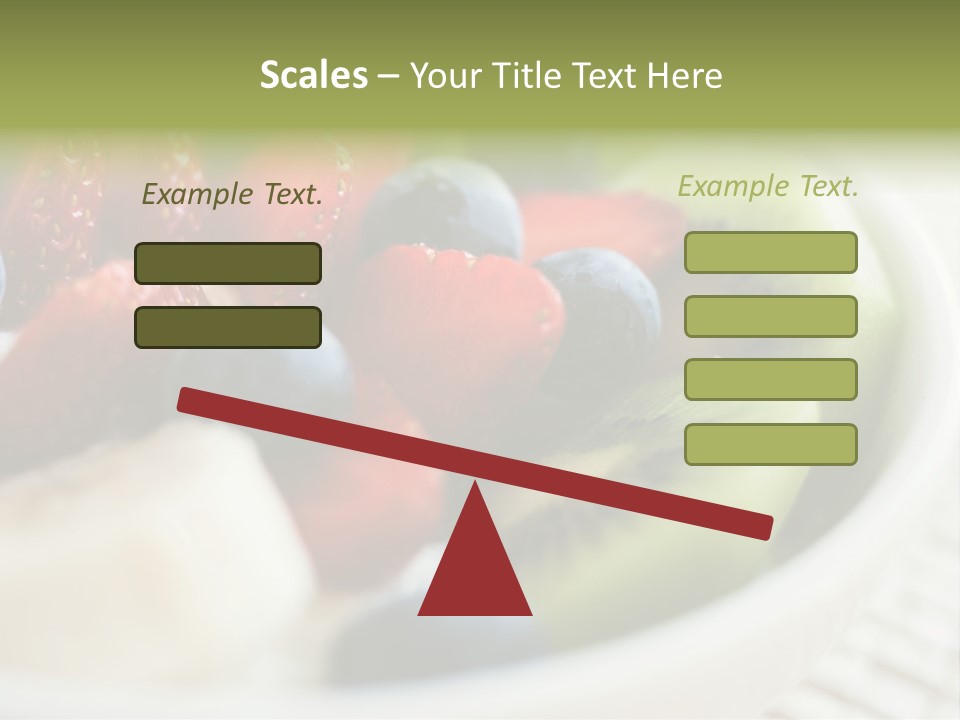 Colorful Slim Dessert PowerPoint Template