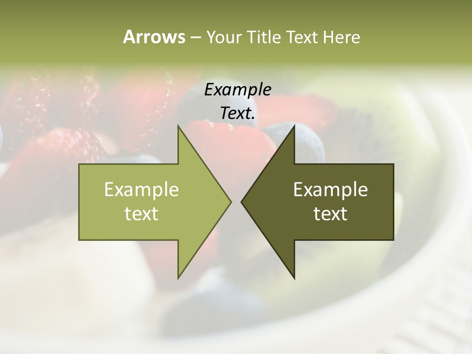 Colorful Slim Dessert PowerPoint Template