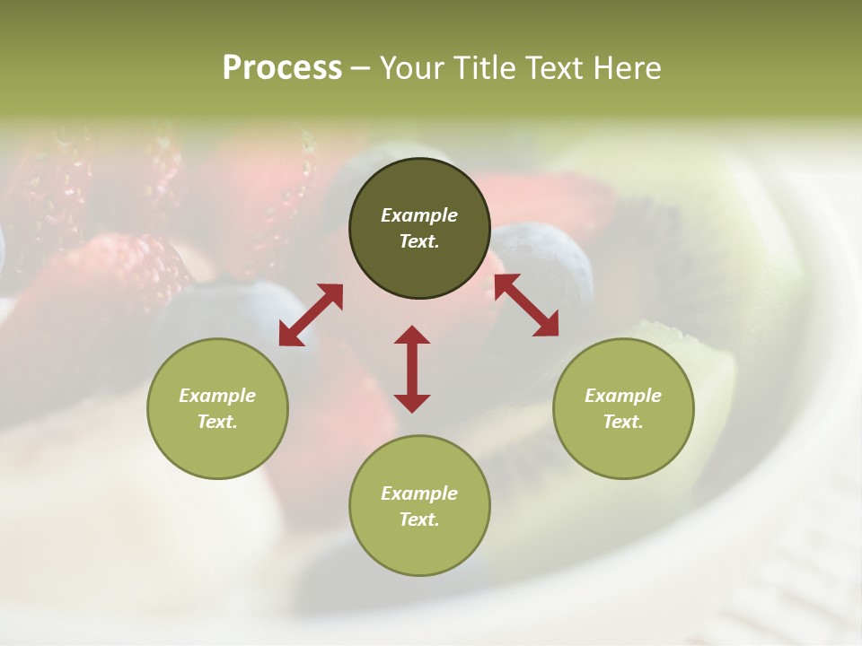 Colorful Slim Dessert PowerPoint Template