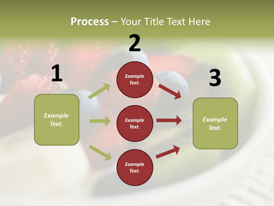 Colorful Slim Dessert PowerPoint Template