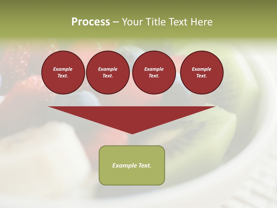 Colorful Slim Dessert PowerPoint Template