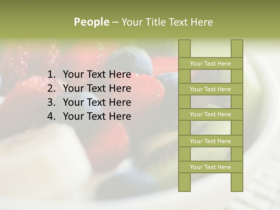 Colorful Slim Dessert PowerPoint Template