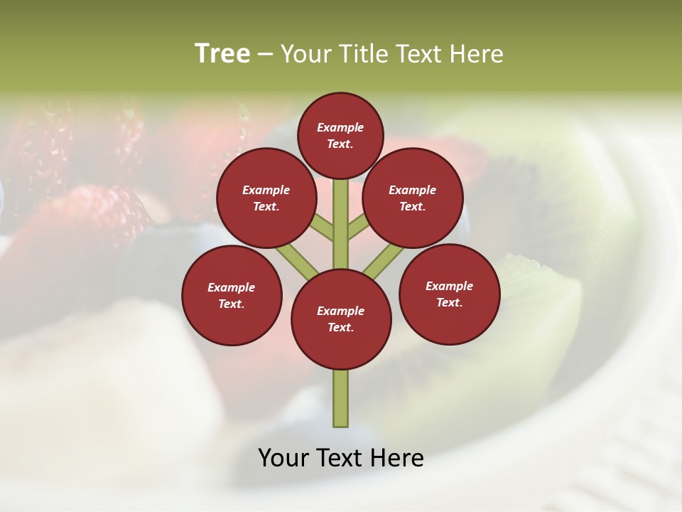 Colorful Slim Dessert PowerPoint Template