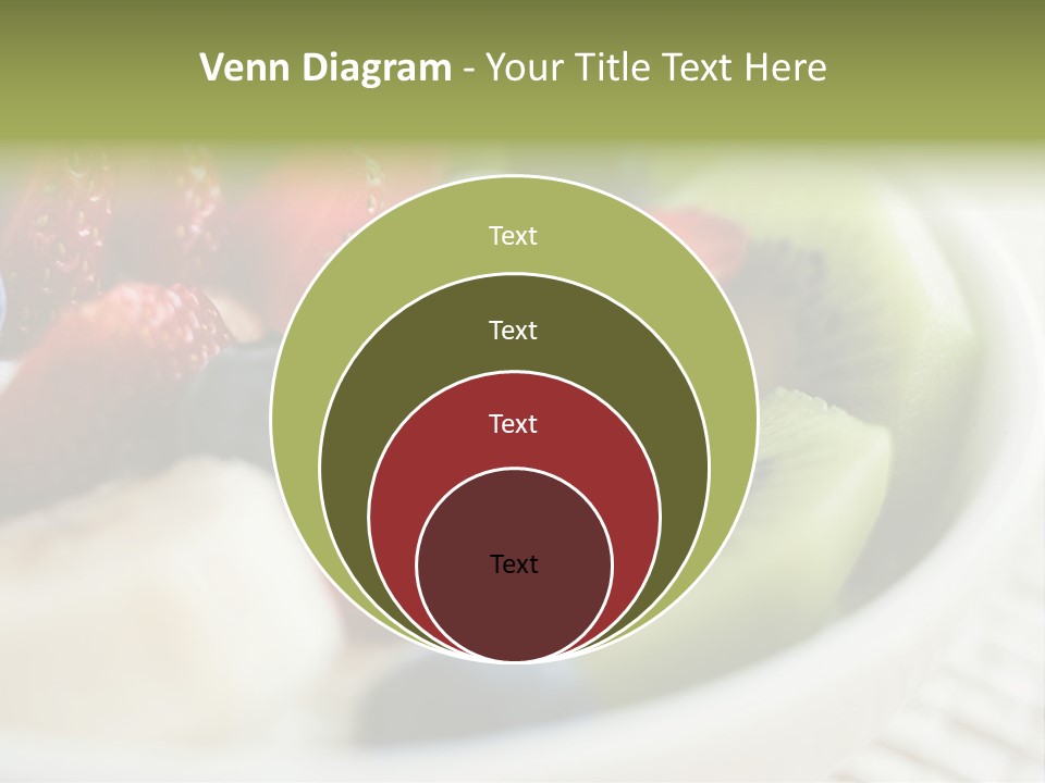 Colorful Slim Dessert PowerPoint Template