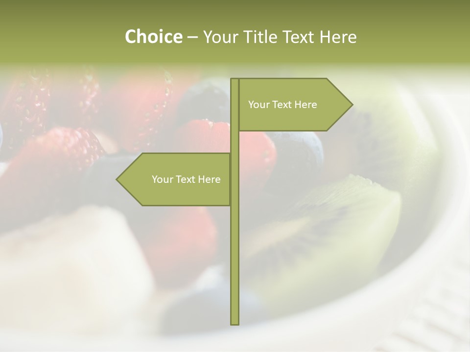 Colorful Slim Dessert PowerPoint Template