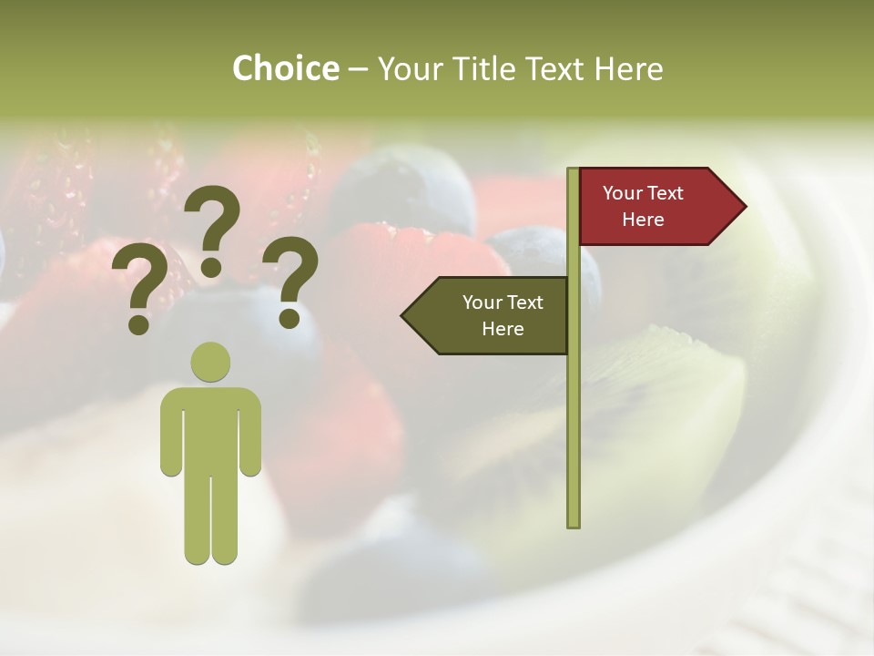 Colorful Slim Dessert PowerPoint Template