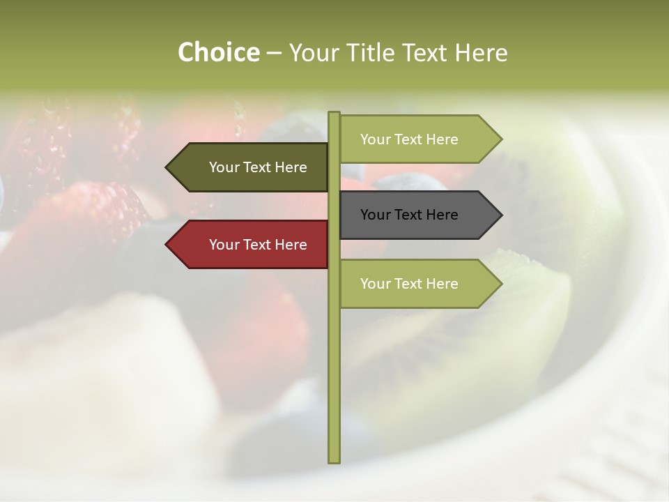 Colorful Slim Dessert PowerPoint Template