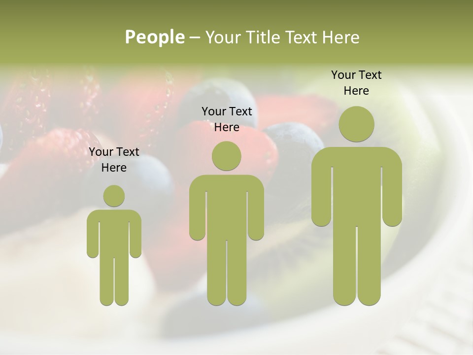 Colorful Slim Dessert PowerPoint Template