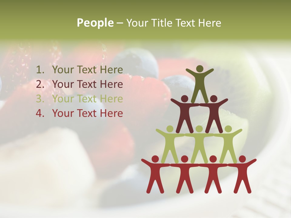 Colorful Slim Dessert PowerPoint Template