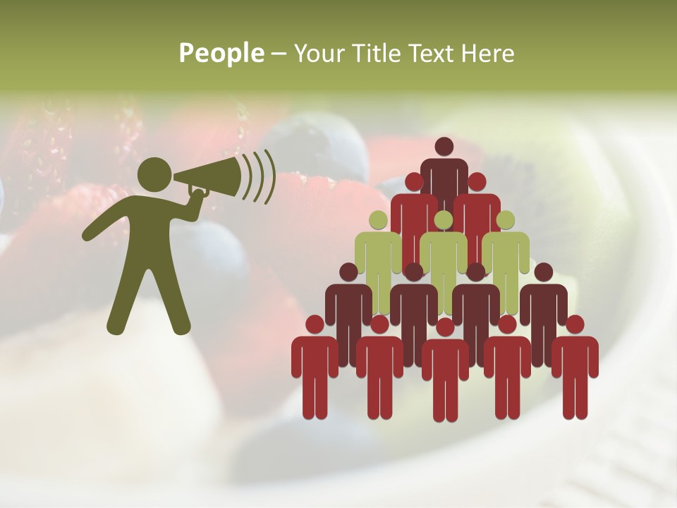 Colorful Slim Dessert PowerPoint Template