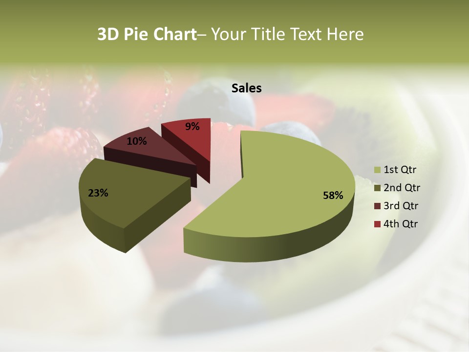 Colorful Slim Dessert PowerPoint Template