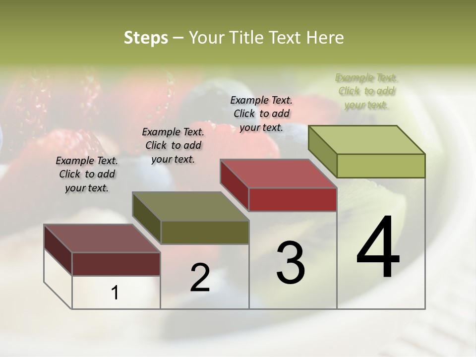 Colorful Slim Dessert PowerPoint Template