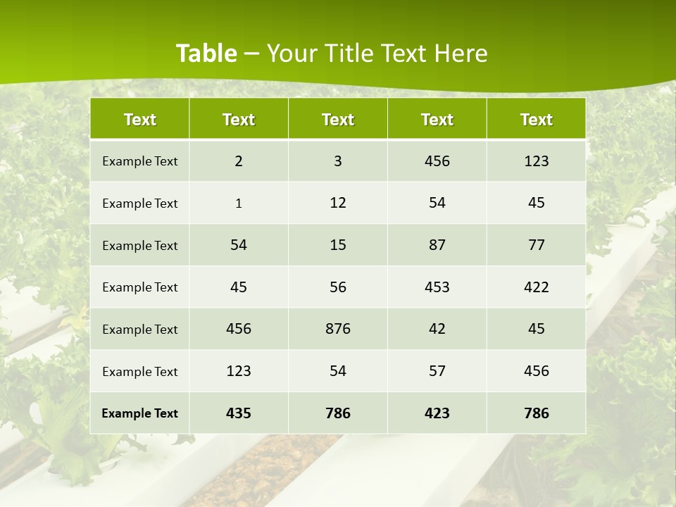 Food Farming Scene PowerPoint Template