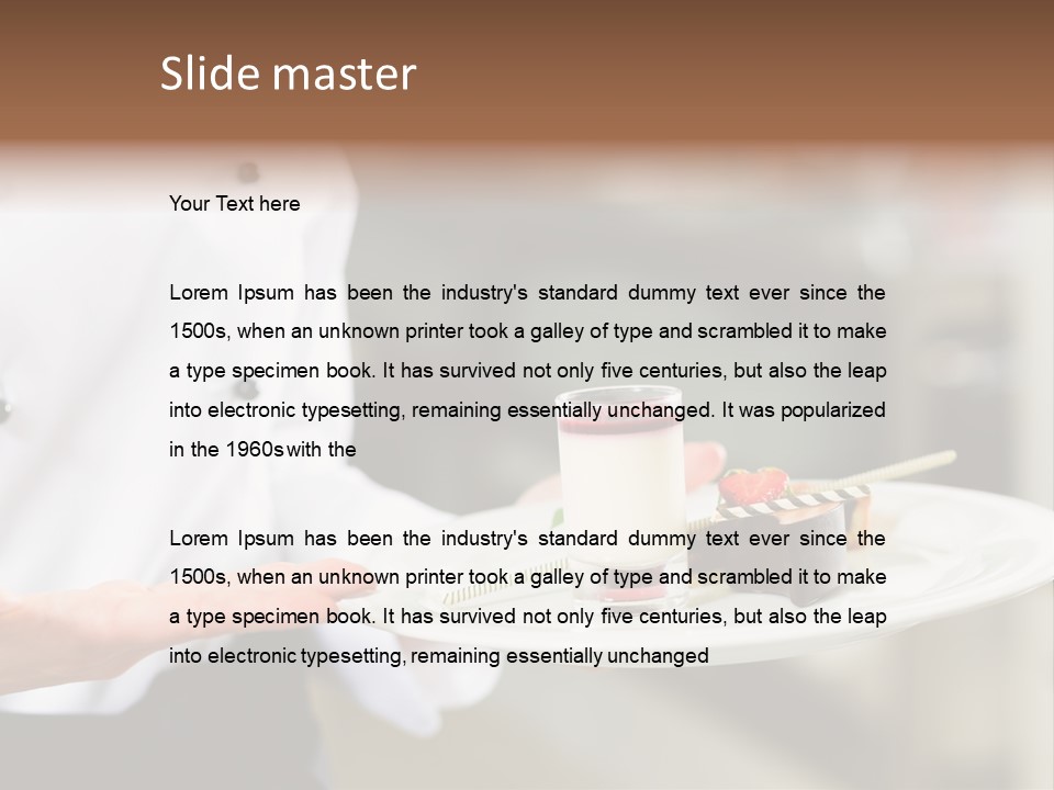 Adult Commercial Kitchen PowerPoint Template