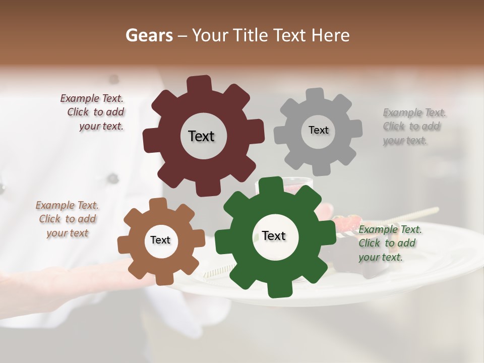 Adult Commercial Kitchen PowerPoint Template