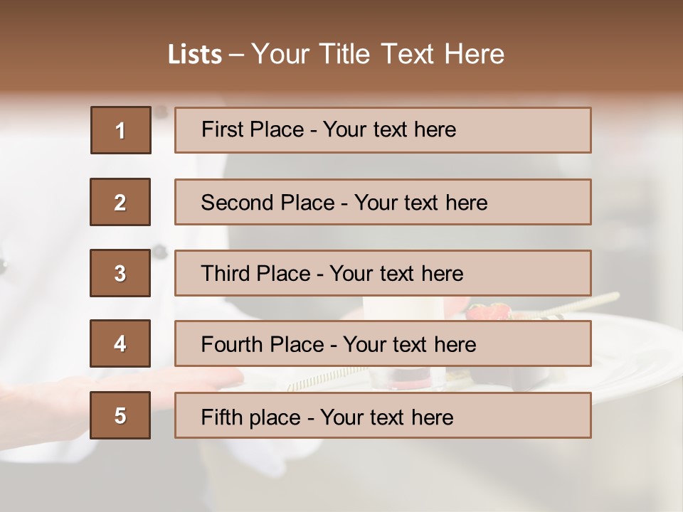 Adult Commercial Kitchen PowerPoint Template