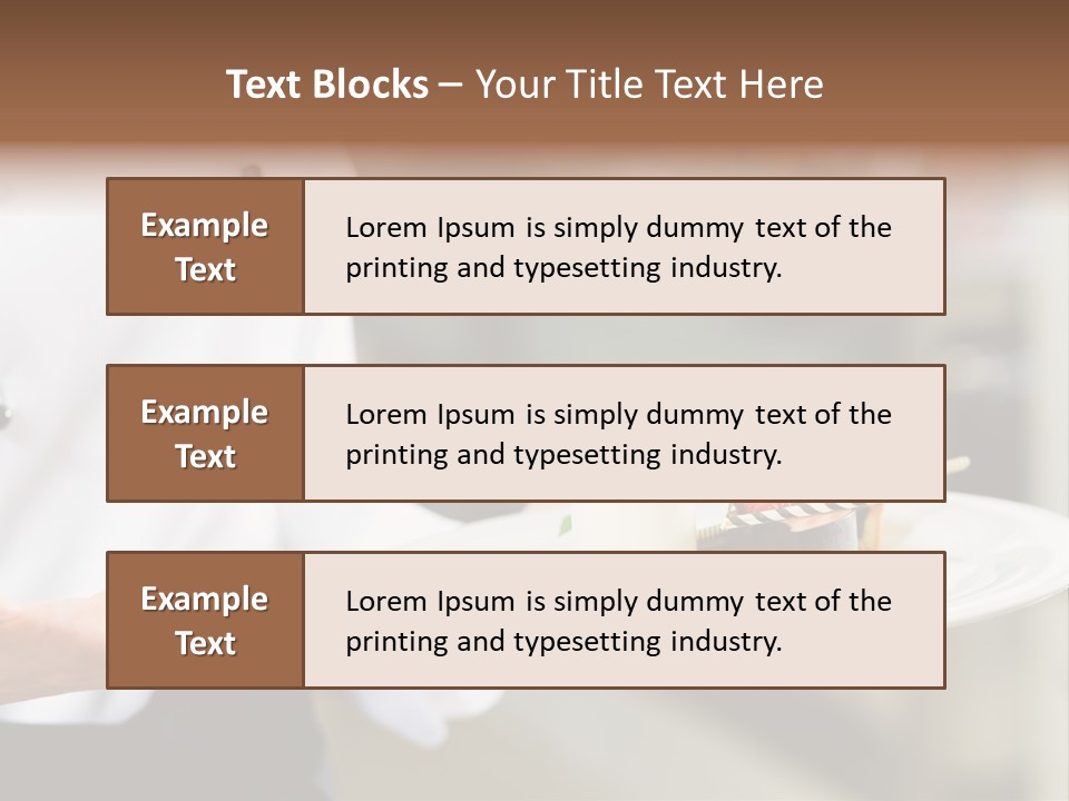 Adult Commercial Kitchen PowerPoint Template