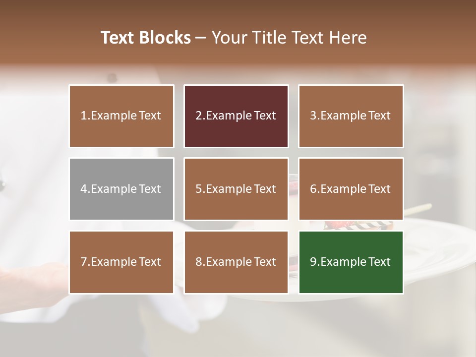 Adult Commercial Kitchen PowerPoint Template