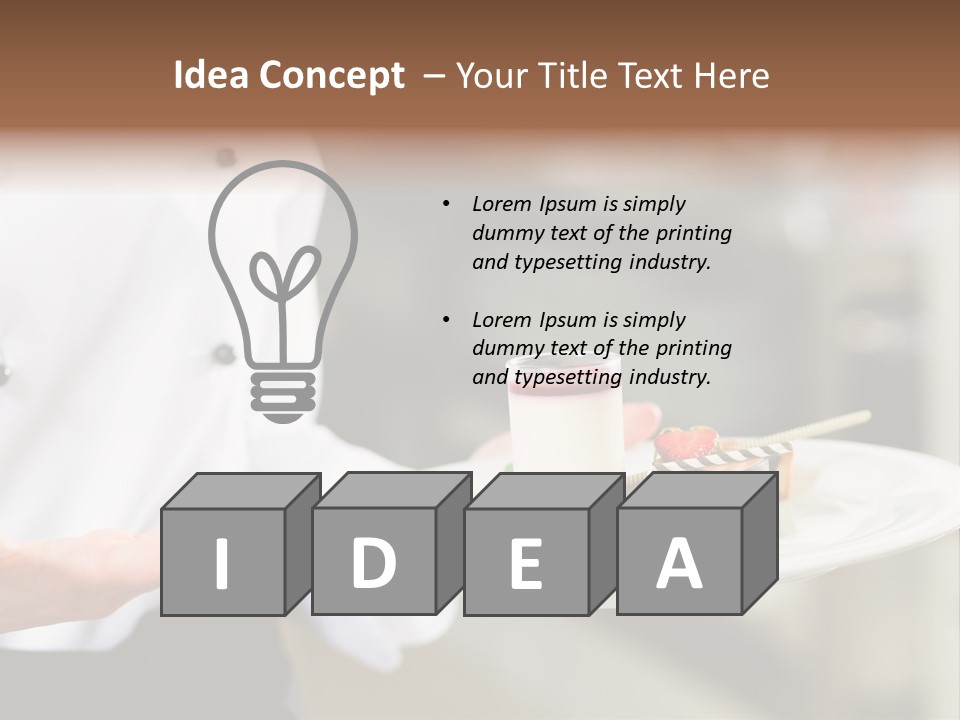 Adult Commercial Kitchen PowerPoint Template