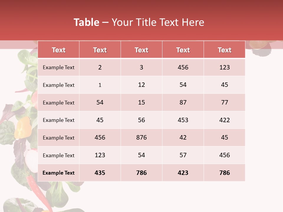 Carrot Red Green PowerPoint Template