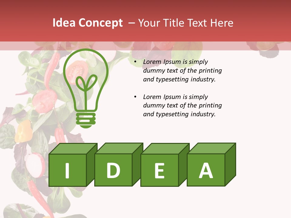 Carrot Red Green PowerPoint Template