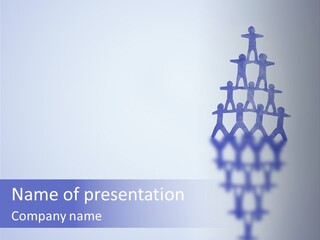 A Group Of People Standing On Top Of A Tower PowerPoint Template