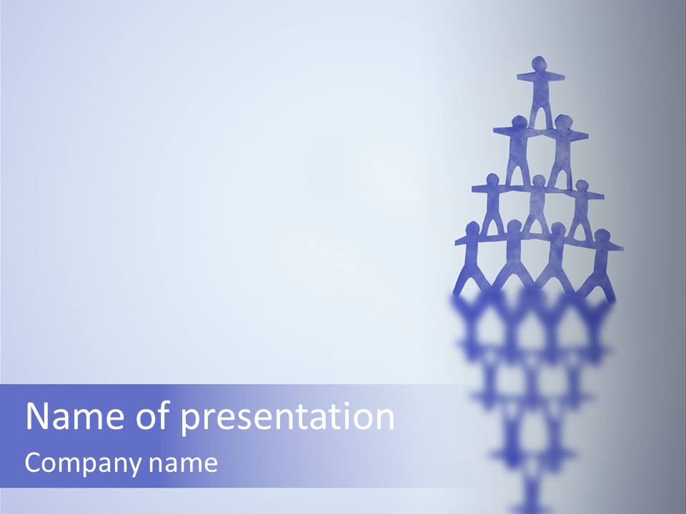 A Group Of People Standing On Top Of A Tower PowerPoint Template