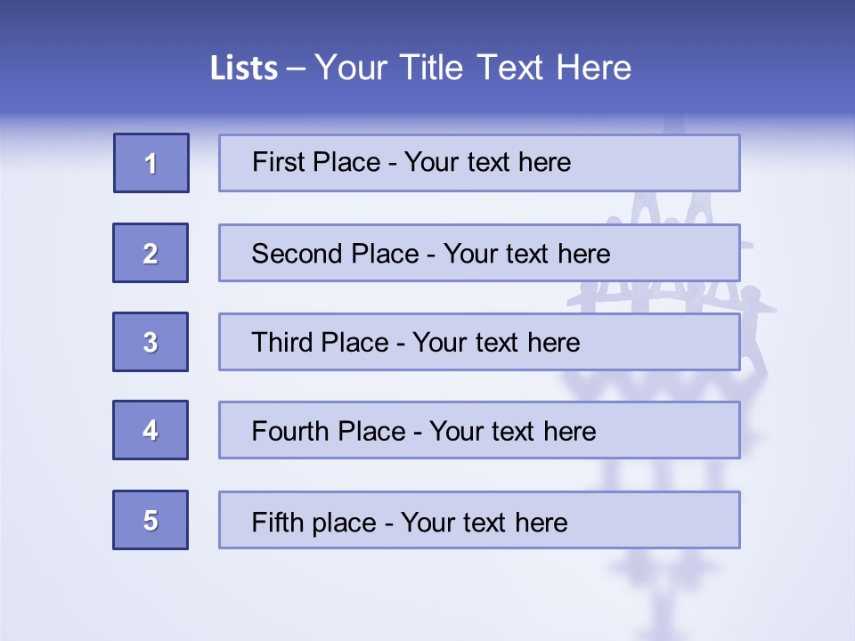 A Group Of People Standing On Top Of A Tower PowerPoint Template