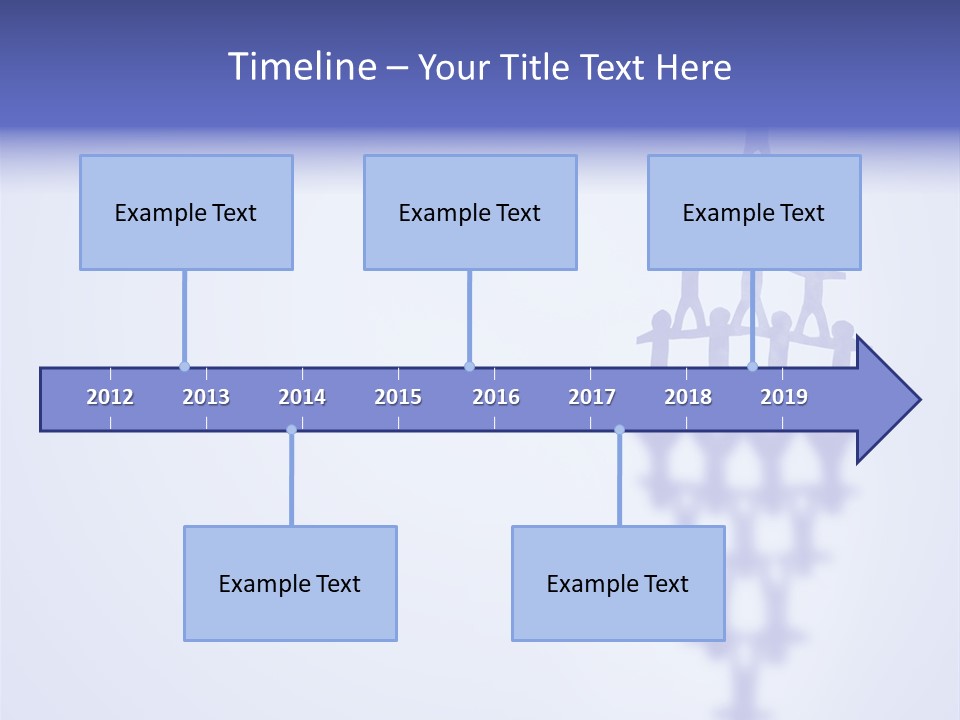 A Group Of People Standing On Top Of A Tower PowerPoint Template