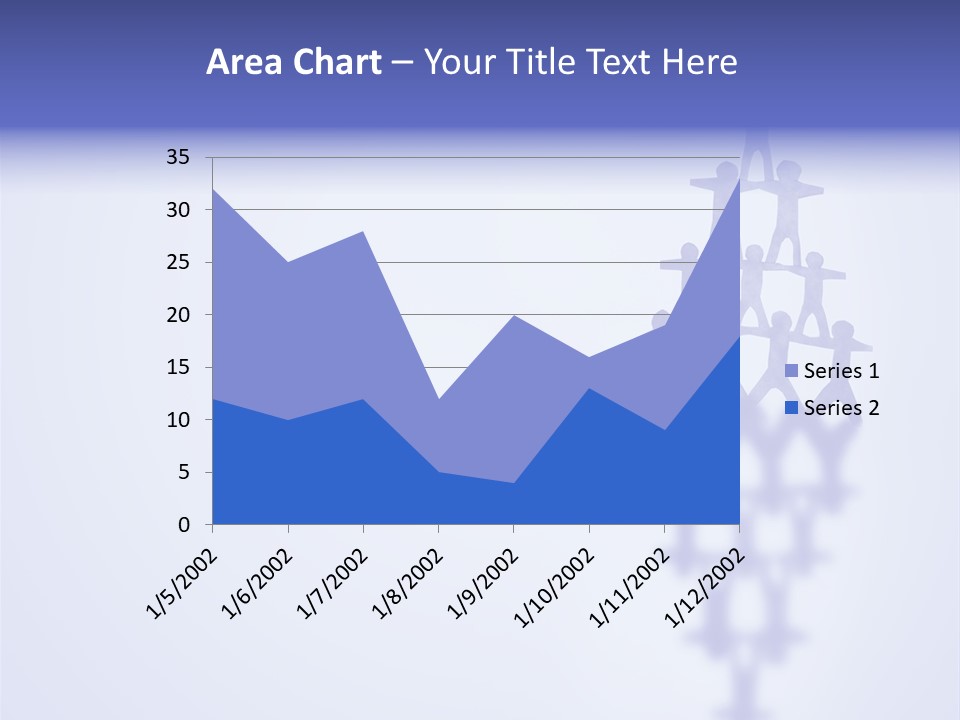 A Group Of People Standing On Top Of A Tower PowerPoint Template