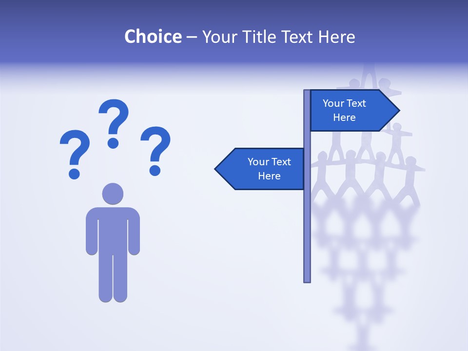 A Group Of People Standing On Top Of A Tower PowerPoint Template