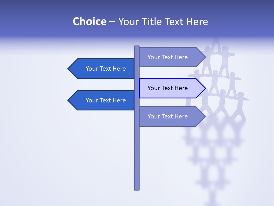 A Group Of People Standing On Top Of A Tower PowerPoint Template
