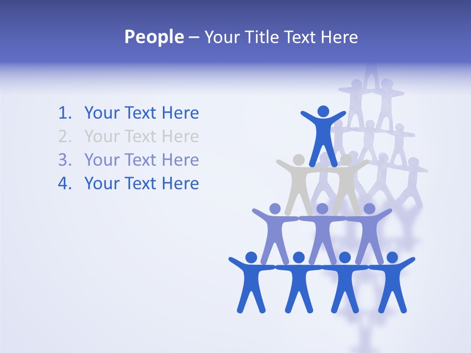 A Group Of People Standing On Top Of A Tower PowerPoint Template