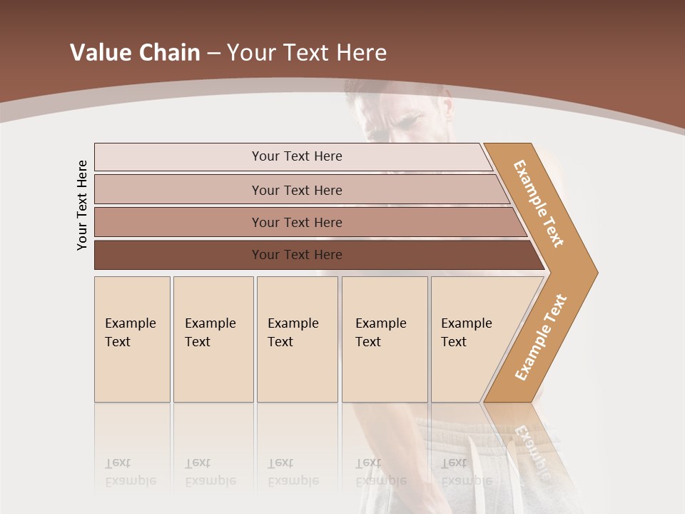 A Man With A Muscular Body Is Posing For The Camera PowerPoint Template