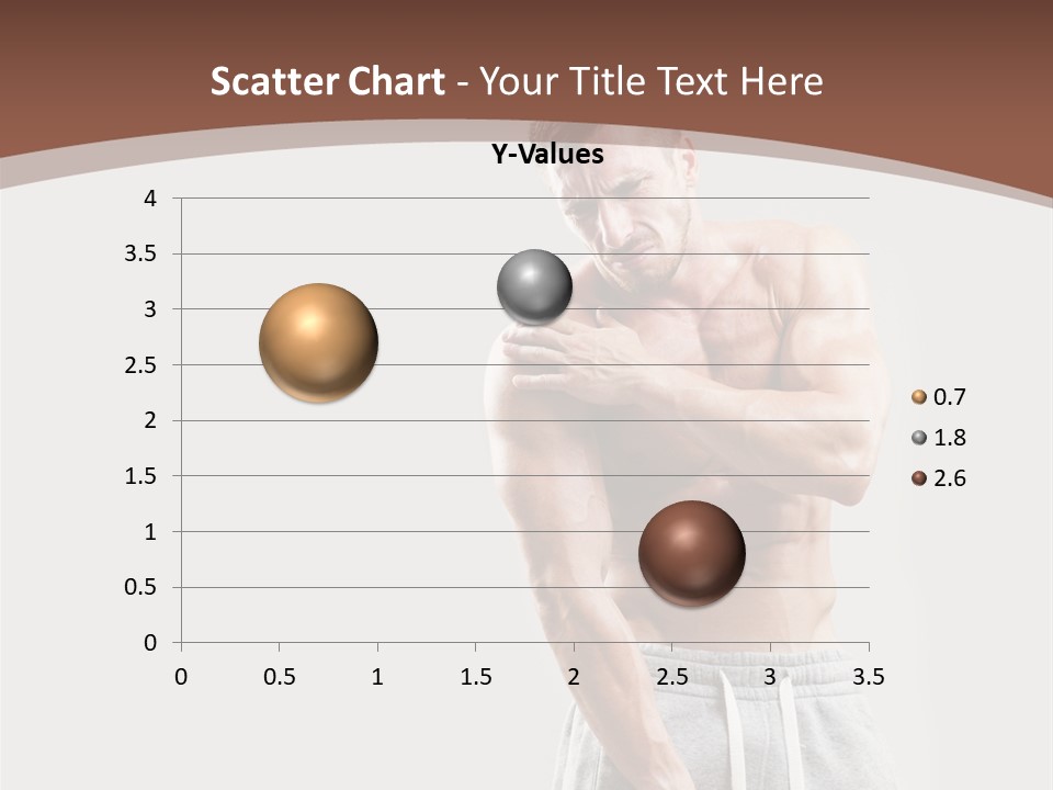 A Man With A Muscular Body Is Posing For The Camera PowerPoint Template