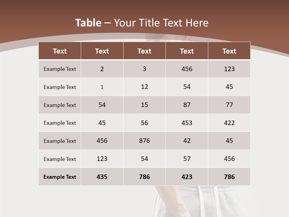 A Man With A Muscular Body Is Posing For The Camera PowerPoint Template