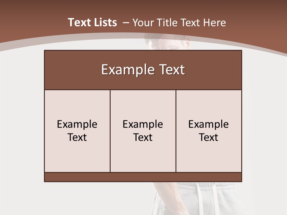 A Man With A Muscular Body Is Posing For The Camera PowerPoint Template