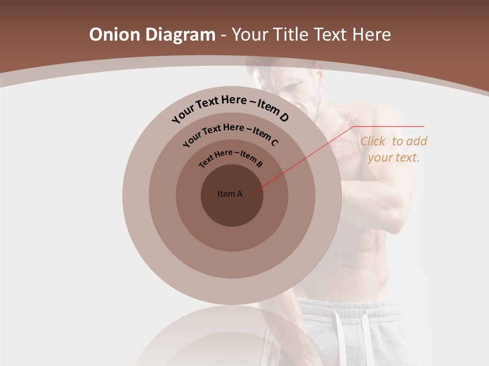 A Man With A Muscular Body Is Posing For The Camera PowerPoint Template