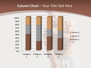 A Man With A Muscular Body Is Posing For The Camera PowerPoint Template