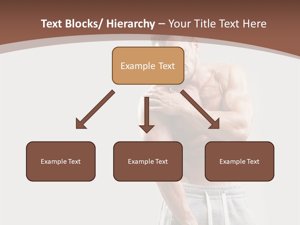 A Man With A Muscular Body Is Posing For The Camera PowerPoint Template