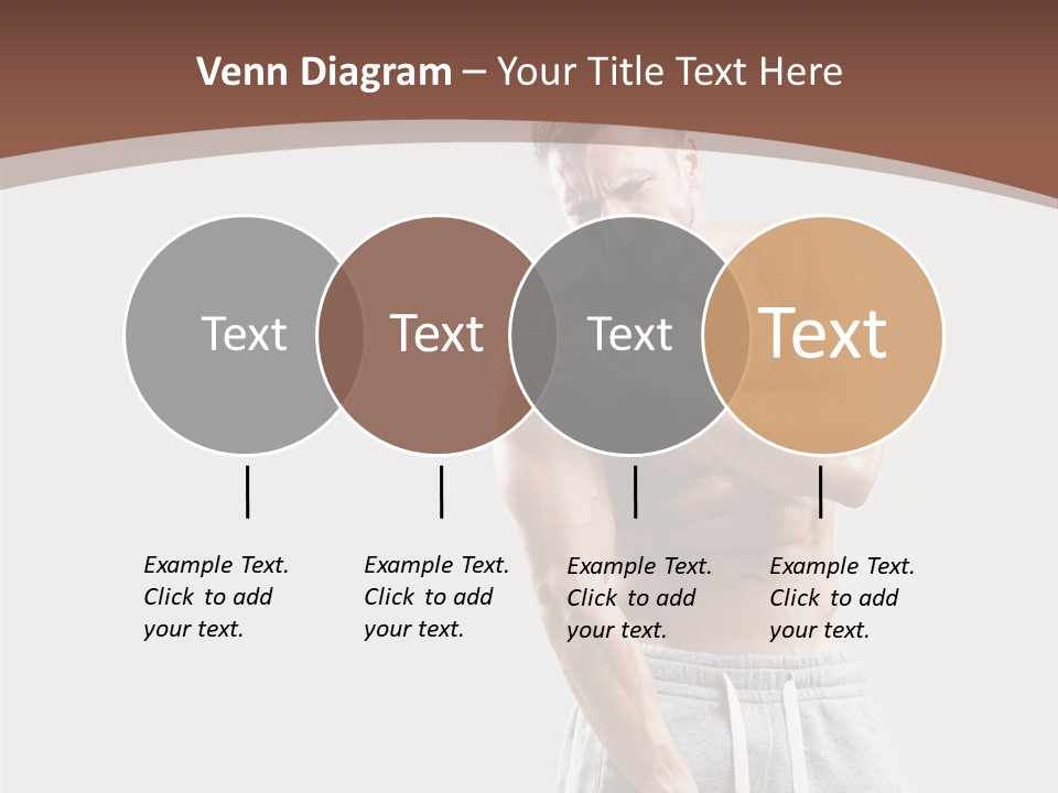 A Man With A Muscular Body Is Posing For The Camera PowerPoint Template