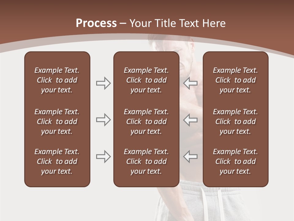 A Man With A Muscular Body Is Posing For The Camera PowerPoint Template