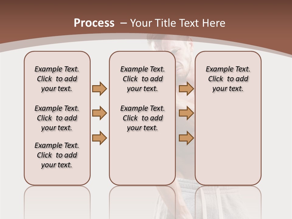 A Man With A Muscular Body Is Posing For The Camera PowerPoint Template