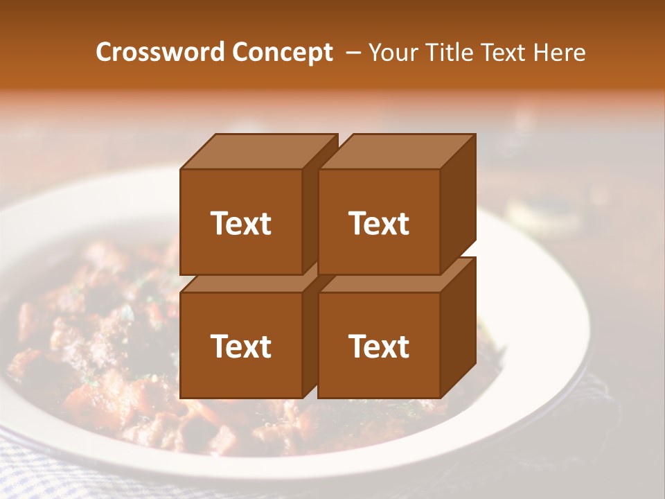 A Bowl Of Food On A Table With A Spoon PowerPoint Template